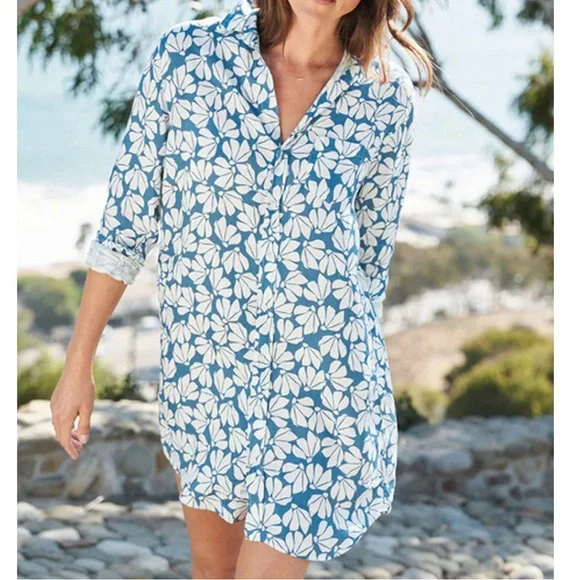 patterned linen dress Rosarium Fleur Silk Linen Maxi Dress